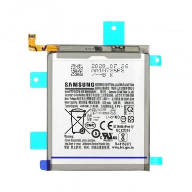 Akumuliatorius Samsung N985 Note 20 Ultra 4500mAh EB-BN985ABY (service pack)