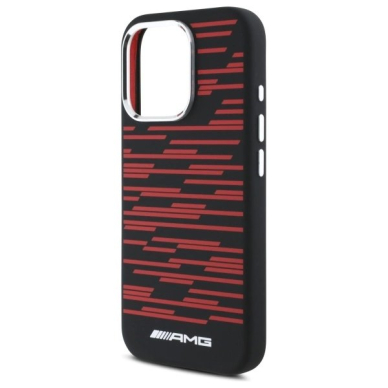 AMG Silicone Graphics MagSafe Dėklas iPhone 16 Pro Max - Juodas 5