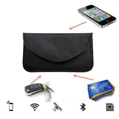 Anti-theft Case for Car Keys Phone Radio Blocking Faraday Box Faraday Cage 20cm x 11cm Black 14