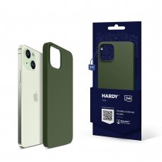 Apple iPhone 15 - 3mk Hardy Silicone MagCase Alpine žalias