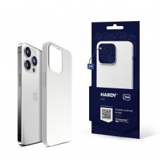 Apple iPhone 15 Pro - 3mk Hardy Silicone MagCase Silver-Baltas