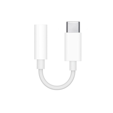 [Užsakomoji prekė] Apple - Audio Adapter (MU7E2ZM/A) - Type-C to Jack 3.5mm - Baltas