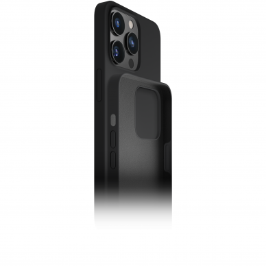Apple iPhone 15 - 3mk dėklas Matt Case Juodas 1