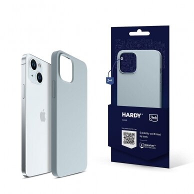 Apple iPhone 15 - 3mk Hardy Silicone MagCase Mėlynas