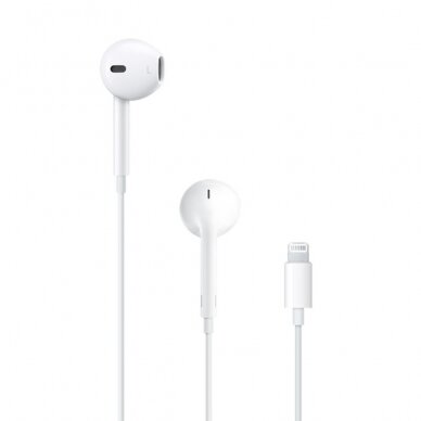 [Užsakomoji prekė] Apple - Original Ausinės su laidu (MMTN2ZM/A) - Lightning, In-Ear, Microphone, Volume Control, 1.2m - Baltas