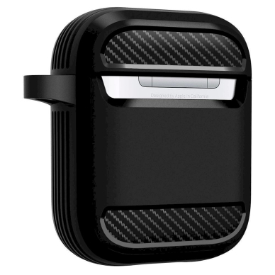 Apsauginis dėklas Spigen RUGGED ARMOR Apple AIRPODS MATTE Juodas 2