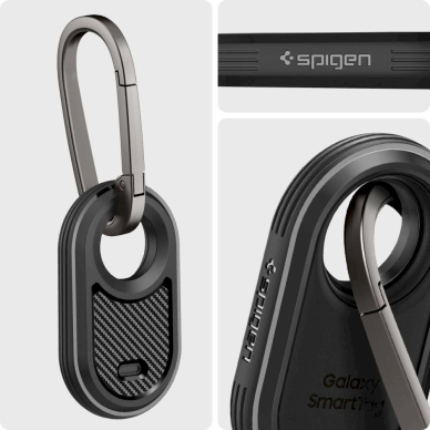 Apsauginis dėklas Spigen Rugged Armor Dėklas skirta Samsung Galaxy SmartTag 2 - matte Juodas 7