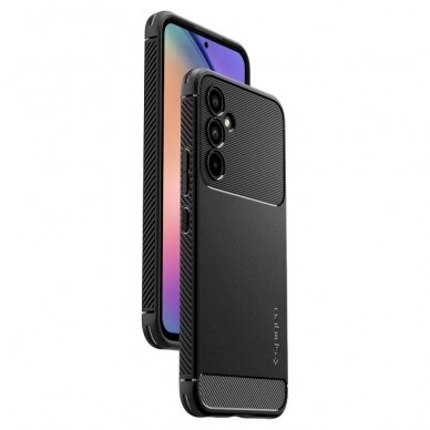 Apsauginis dėklas Spigen RUGGED ARMOR GALAXY A54 5G MATTE Juodas 7