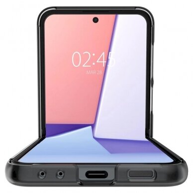 Apsauginis dėklas Spigen Thin Fit Pro case skirta Samsung Galaxy Z Flip 5 - pilkos spalvos 11