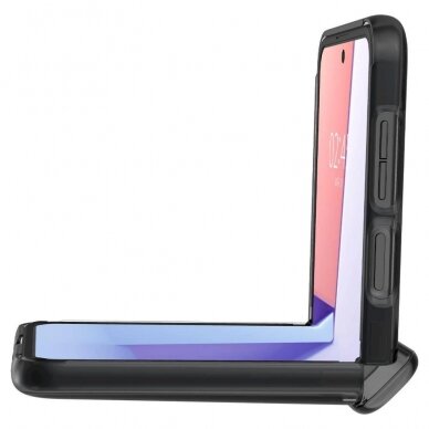 Apsauginis dėklas Spigen Thin Fit Pro case skirta Samsung Galaxy Z Flip 5 - pilkos spalvos 9