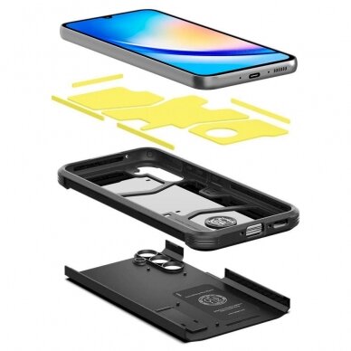 Apsauginis dėklas Spigen TOUGH ARMOR GALAXY A34 5G Juodas 6