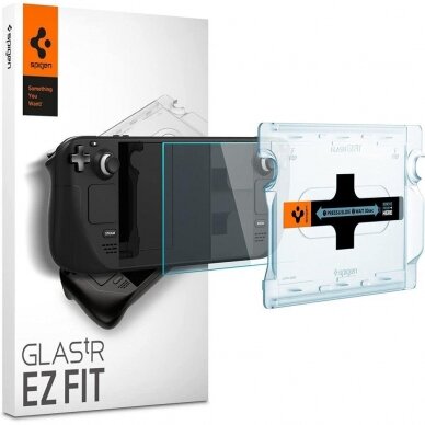 Apsauginis stiklas Spigen GLAS.TR "EZ FIT" STEAM DECK CLEAR