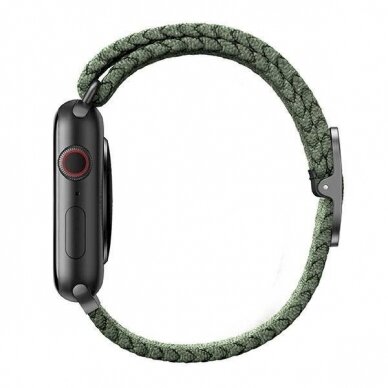 Apyrankė UNIQ pasek Aspen Apple Watch 40/38/41mm Series 4/5/6/7/8/9/SE/SE2 Braided /cypress žalias 1