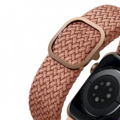 Apyrankė UNIQ pasek Aspen Apple Watch 44/42/45mm Series 4/5/6/7/8/9/SE/SE2 Braided Rudas 4