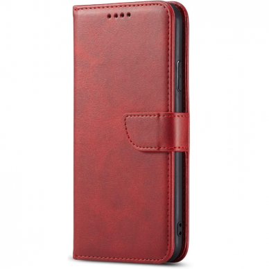 Atverčiamas dėklas eko odos Wallet Samsung S711 S23 FE raudonas