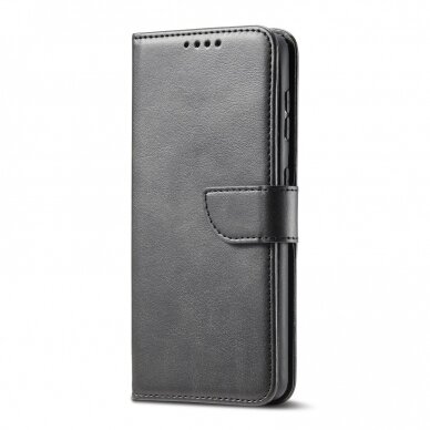 Atverčiamas dėklas eko odos Wallet Samsung S926 S24 Plus juodas