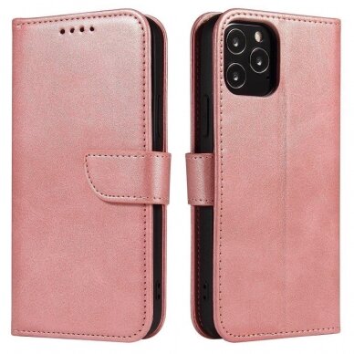 Atverčiamas dėklas Magnet Case elegant Xiaomi Redmi Note 11 Pro+ 5G (China) / 11 Pro 5G (China) / Mi11i HyperCharge / Poco X4 NFC 5G rožinis 1