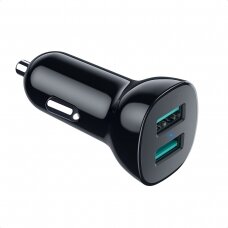 Automobilinis Įkroviklis  Choetech C0051 2xUSB-A 36W juodas