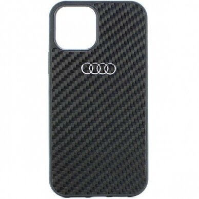 Dėklas Audi Carbon Fiber iPhone 11 / Xr Juodas AU-TPUPCIP11-R8/D2-BK 1