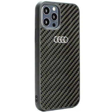 Dėklas Audi Carbon Fiber iPhone 12/12 Pro Juodas AU-TPUPCIP12P-R8/D2-BK 1