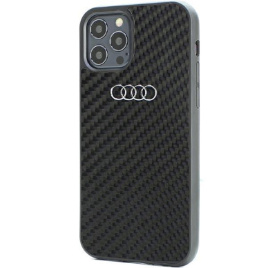 Dėklas Audi Carbon Fiber iPhone 12/12 Pro Juodas AU-TPUPCIP12P-R8/D2-BK 2