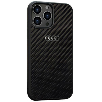 Dėklas Audi Carbon Fiber iPhone 13 Pro Max Juodas AU-TPUPCIP13PM-R8/D2-BK 1