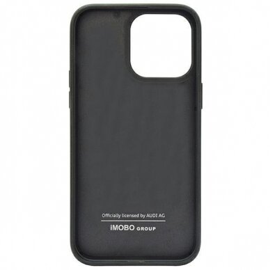 Dėklas Audi Carbon Fiber Stripe iPhone 14 Pro Juodas AUS-TPUPCIP14P-R8/D1-BK 4