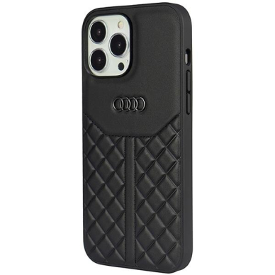 Dėklas Audi Genuine Leather iPhone 13 Pro / 13 Juodas AU-TPUPCIP13P-Q8/D1-BK 2