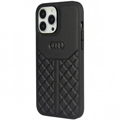 Dėklas Audi Genuine Leather iPhone 13 Pro Max Juodas AU-TPUPPCIP13PM-Q8/D1-BK 2