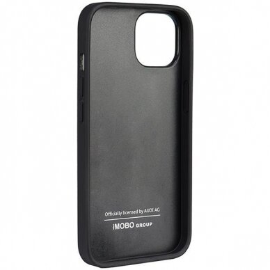 Dėklas Audi Genuine Leather iPhone 14 Juodas AU-TPUPPCIP14-Q8/D1-BK 4