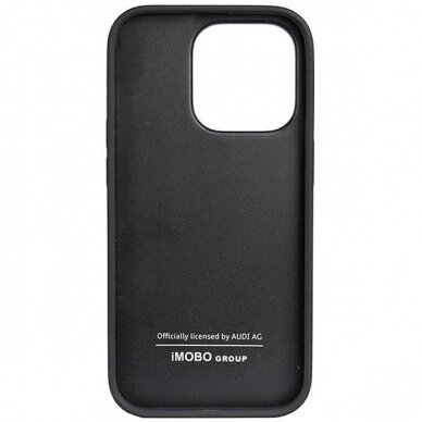 Dėklas Audi Genuine Leather iPhone 14 Pro Juodas AU-TPUPPCIP14P-Q8/D1-BK 3