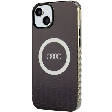 Originalus Audi dėklas IML Big Logo MagSafeiPhone 15 Plus / 14 Plus - Juodas 1