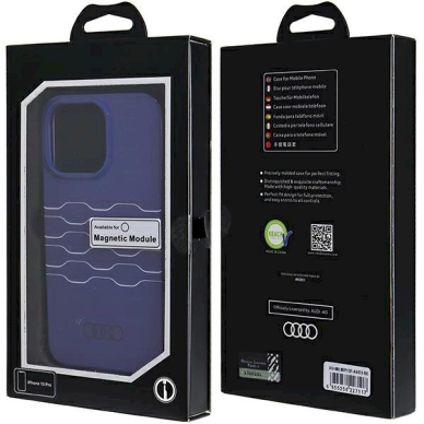 Originalus Audi dėklas IML MagSafeiPhone 13 Pro / 13 - mėlynas 3