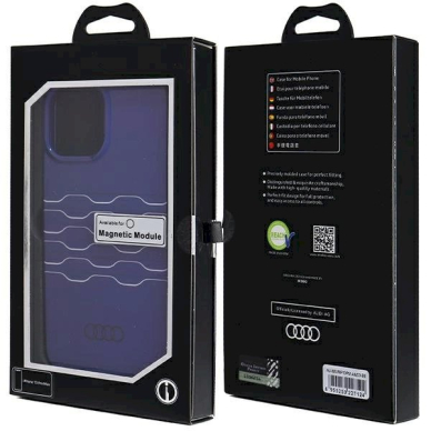 Originalus Audi dėklas IML MagSafeiPhone 13 Pro Max - mėlynas 3