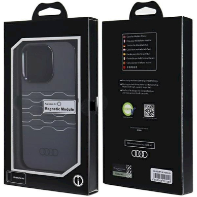 Originalus Audi dėklas IML MagSafeiPhone 14 Pro - Juodas 6