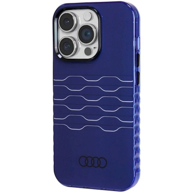 Originalus Audi dėklas IML MagSafeiPhone 14 Pro - mėlynas 1