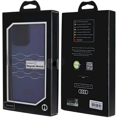 Originalus Audi dėklas IML MagSafeiPhone 14 Pro Max - mėlynas 6