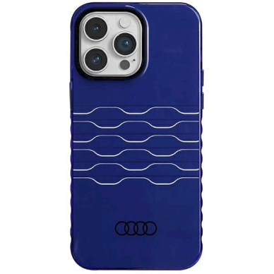 Originalus Audi dėklas IML MagSafeiPhone 14 Pro Max - mėlynas