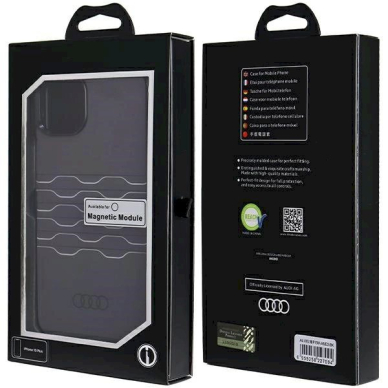 Originalus Audi dėklas IML MagSafeiPhone 15 Plus / 14 Plus - Juodas 6