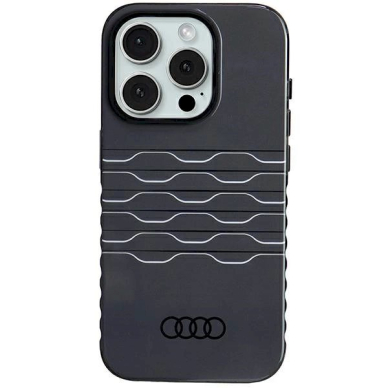 Originalus Audi dėklas IML MagSafeiPhone 15 Pro - Juodas