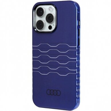 Originalus Audi dėklas IML MagSafeiPhone 15 Pro Max - mėlynas 1