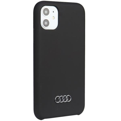 Dėklas Audi Silicone iPhone 11 / Xr Juodas AU-LSRIP11-Q3/D1-BK 1