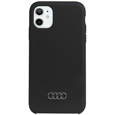 Dėklas Audi Silicone iPhone 11 / Xr Juodas AU-LSRIP11-Q3/D1-BK