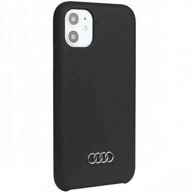 Dėklas Audi Silicone iPhone 12/12 Pro Juodas AU-LSRIP12P-Q3/D1-BK 1