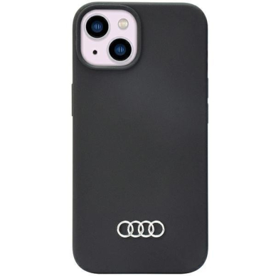 Dėklas Audi Silicone Case iPhone 14 Juodas AU-LSRIP14-Q3/D1-BK