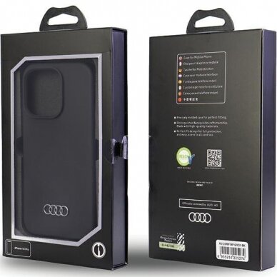 Dėklas Audi Silicone Case iPhone 14 Pro Juodas AU-LSRIP14P-Q3/D1-BK 5