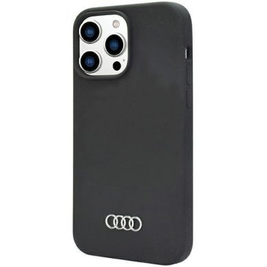 Dėklas Audi Silicone Case iPhone 14 Pro Max Juodas AU-LSRIP14PM-Q3/D1-BK 2