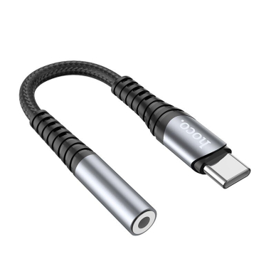 Audio adapteris Hoco LS33 Type-C to 3.5mm pilkas