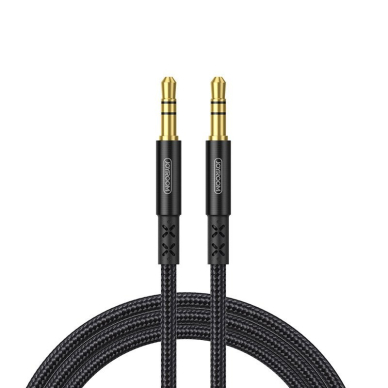 Akcija! Audio adapteris Joyroom SY-10A1 AUX 3.5mm to 3.5mm 1.0m juodas