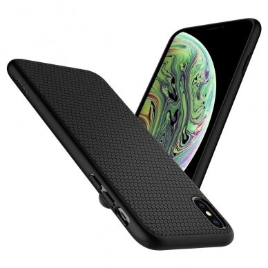 Aukštos Kokybės Dėklas Spigen Liquid Air Iphone X/Xs Matte Juodas 1